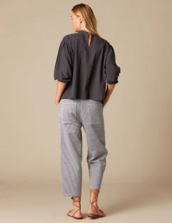 Nicoli Shirts & Blouses<ANTHRACITE LACE SHIRT Blancos