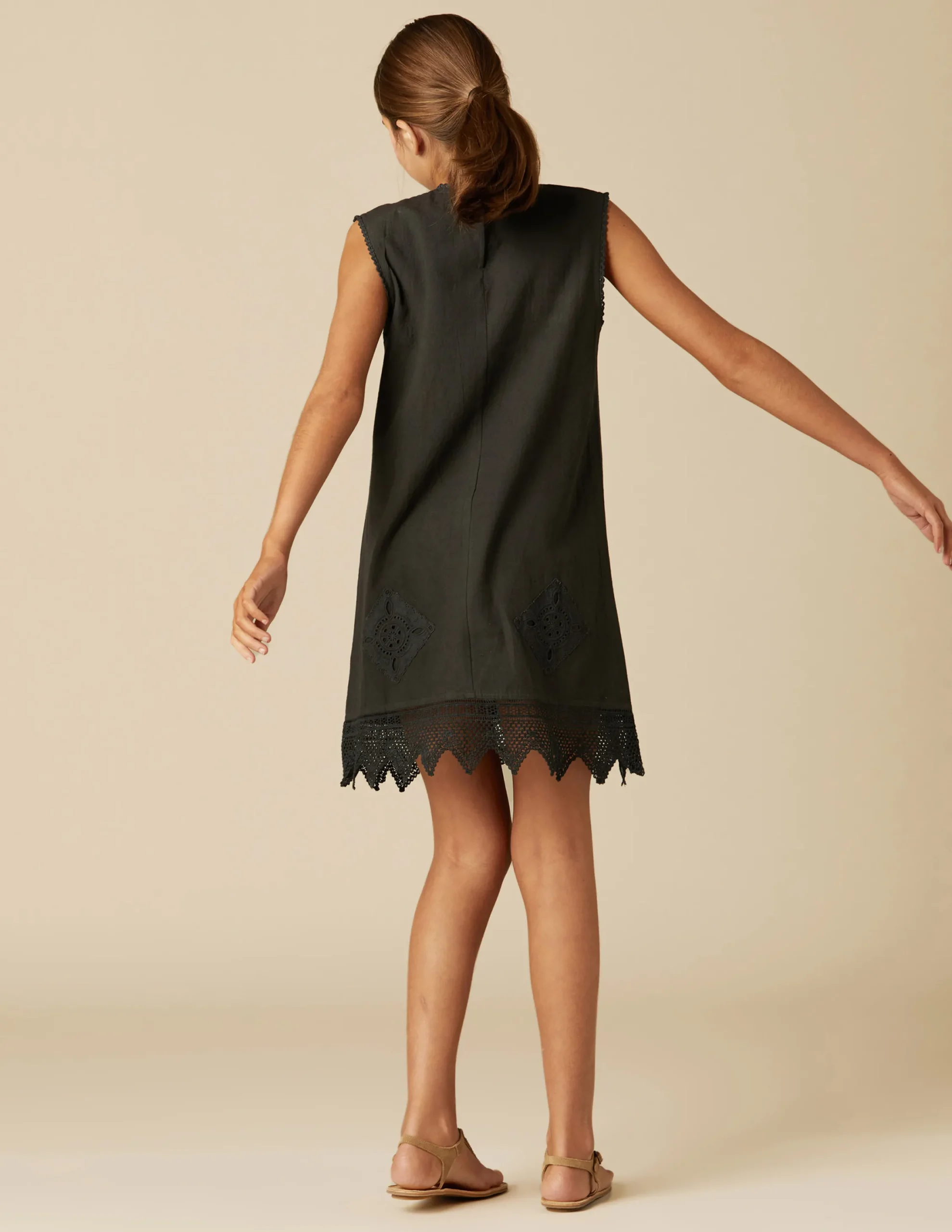 Nicoli Dresses<ANTHRACITE SHORT DRESS Grises antracitas