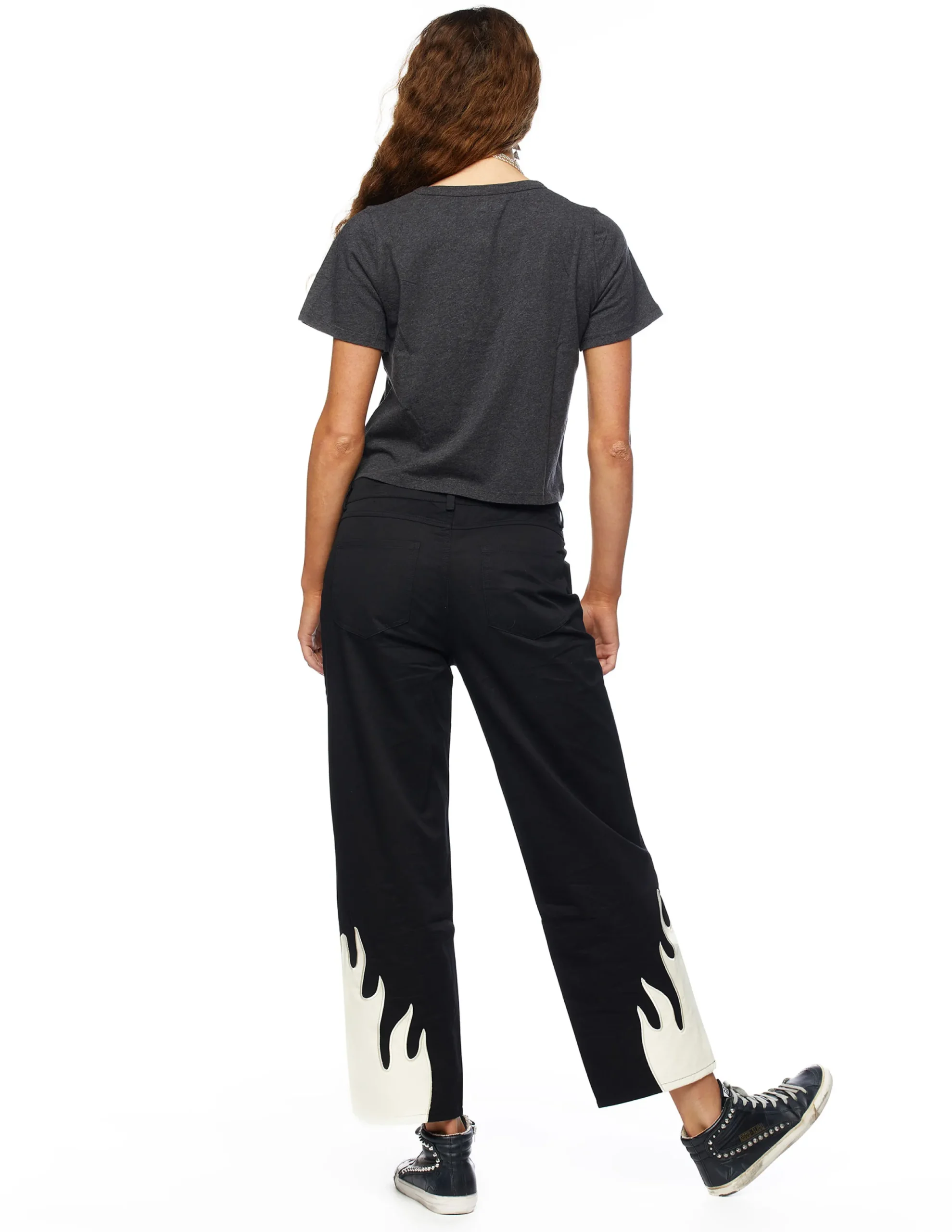 Nicoli T-shirts<Anthracite Short Sleeve T-shirt Grises