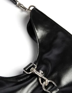Nicoli Bags<BLACK BUCKLE SHOPPING BAG Granate