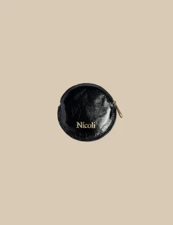 Nicoli Bags & Toiletry bags|Bags & Cases<BLACK LEATHER PURSE Marrones