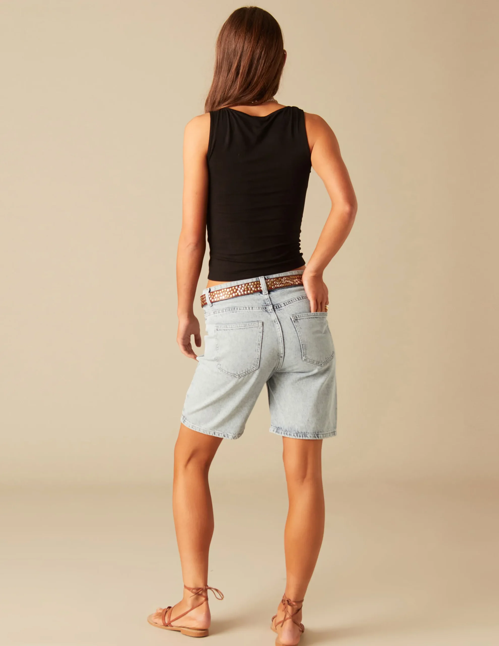 Nicoli T-shirts<BLACK OPEN T-SHIRT Negros