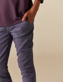 Nicoli Trousers<BLUE CARGO TROUSERS Verde caza