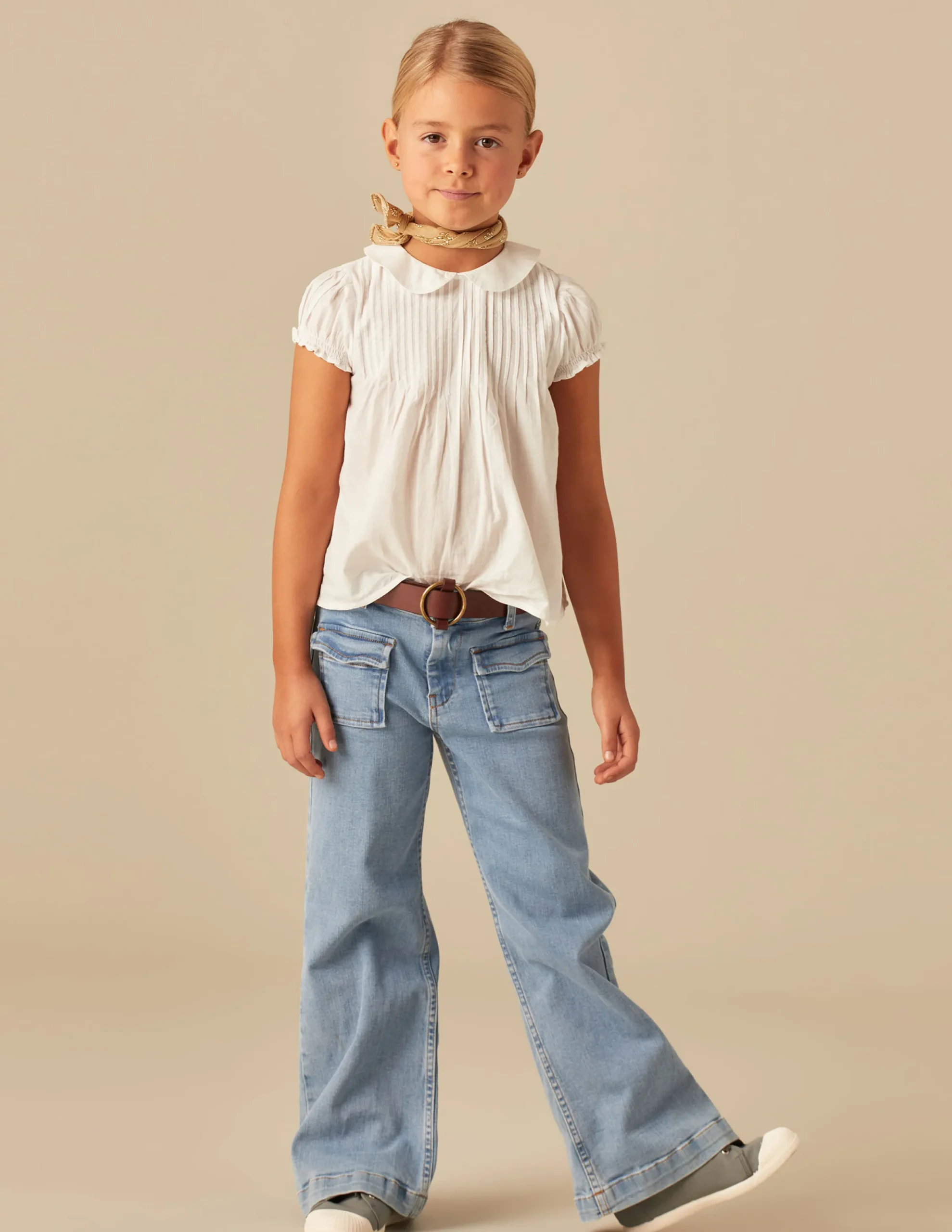 Nicoli Trousers|Denim<BLUE FLAP POCKET JEANS Azules