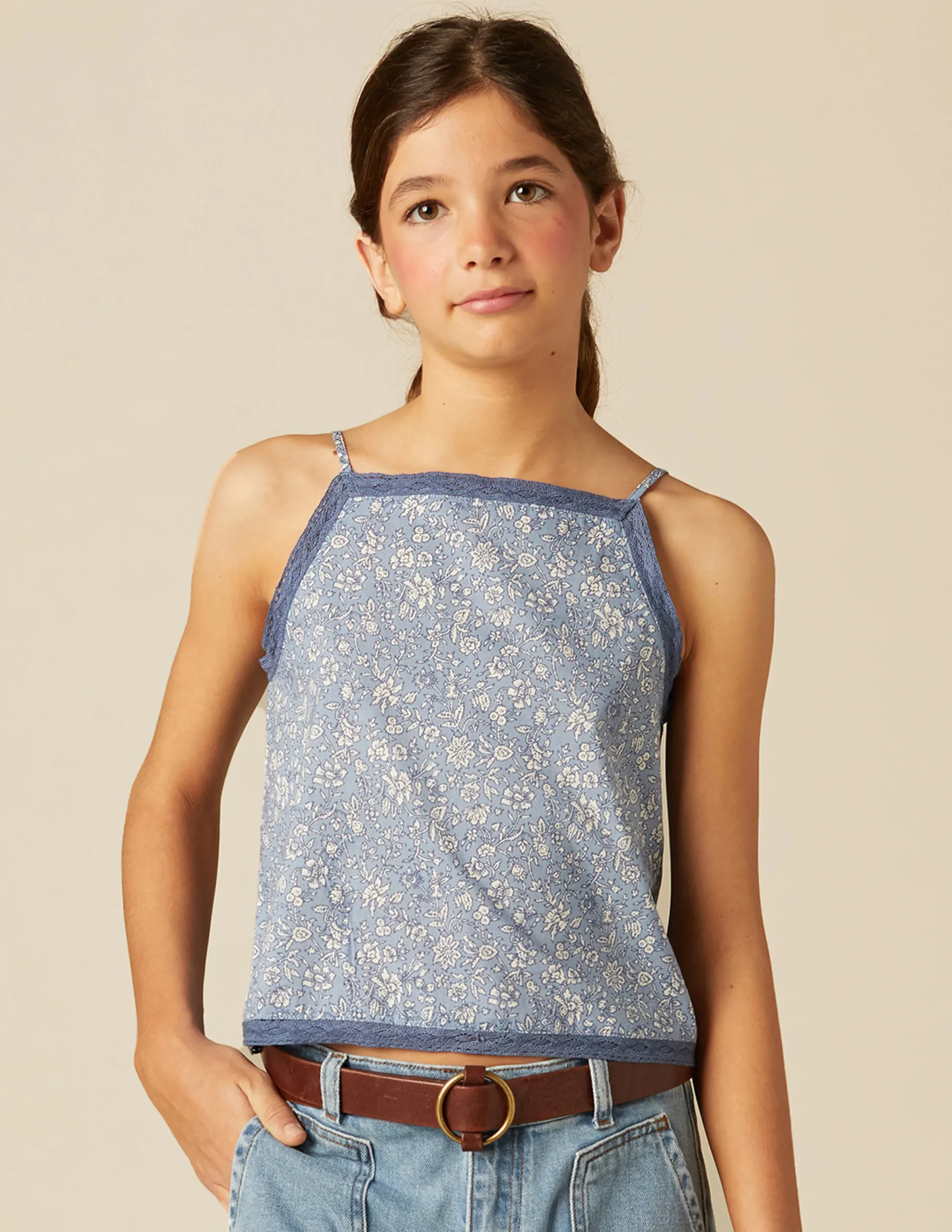 Nicoli Shirts<BLUE FLORAL SHIRT Azules claros