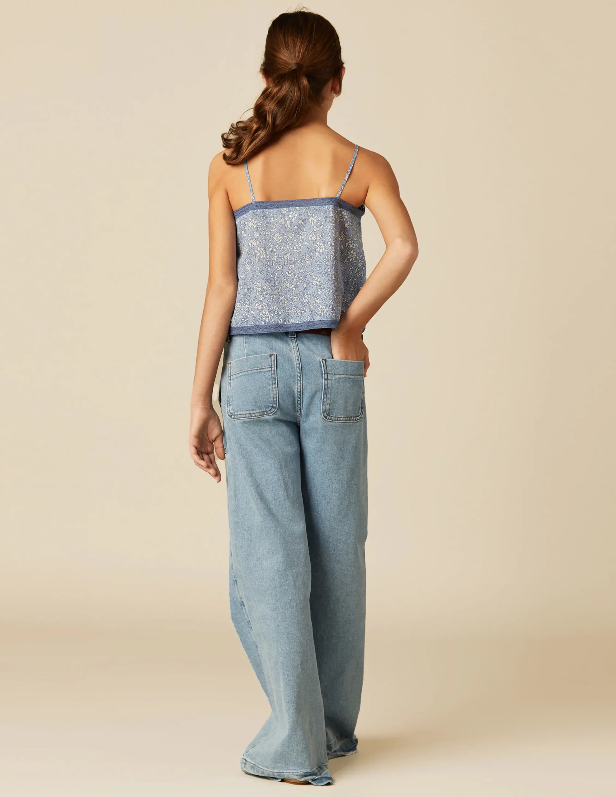 Nicoli Shirts<BLUE FLORAL SHIRT Azules claros