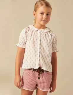 Nicoli Shirts<BLUE FLOWERS SHIRT Blancos