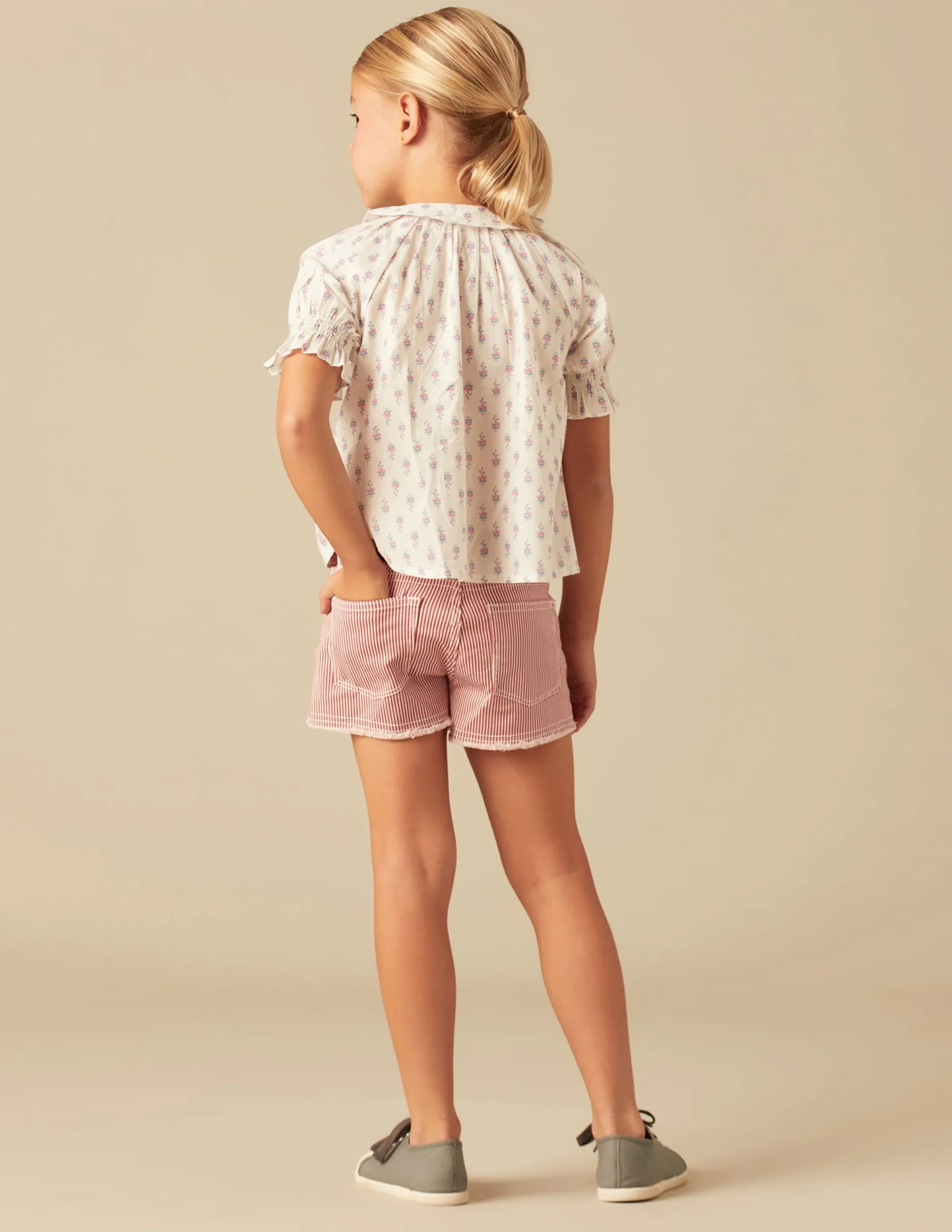 Nicoli Shirts<BLUE FLOWERS SHIRT Blancos