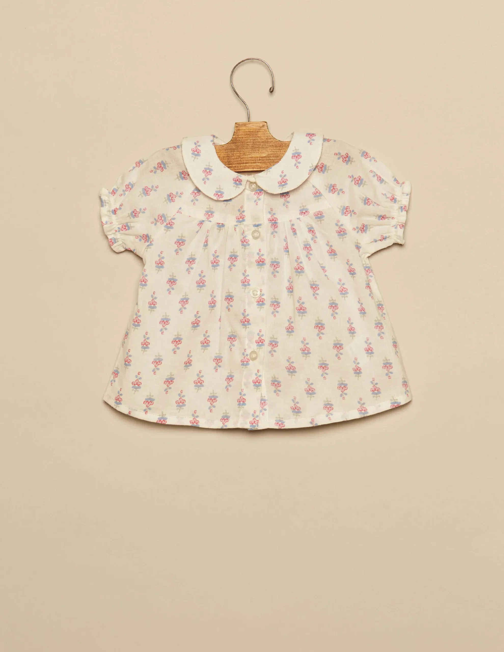 Nicoli Shirts<BLUE FLOWERS SHIRT Blancos