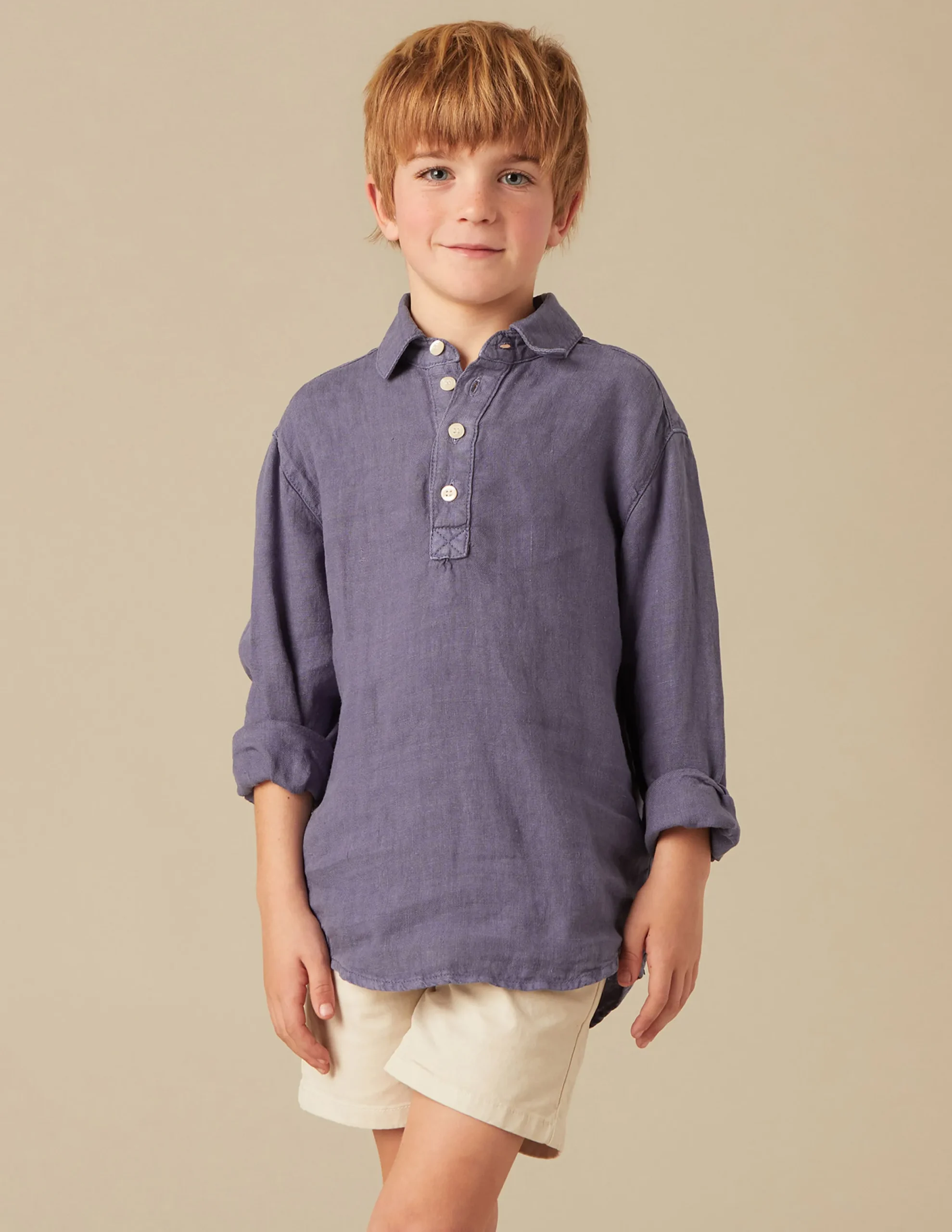 Nicoli Shirts<BLUE LINEN SHIRT Azules claros