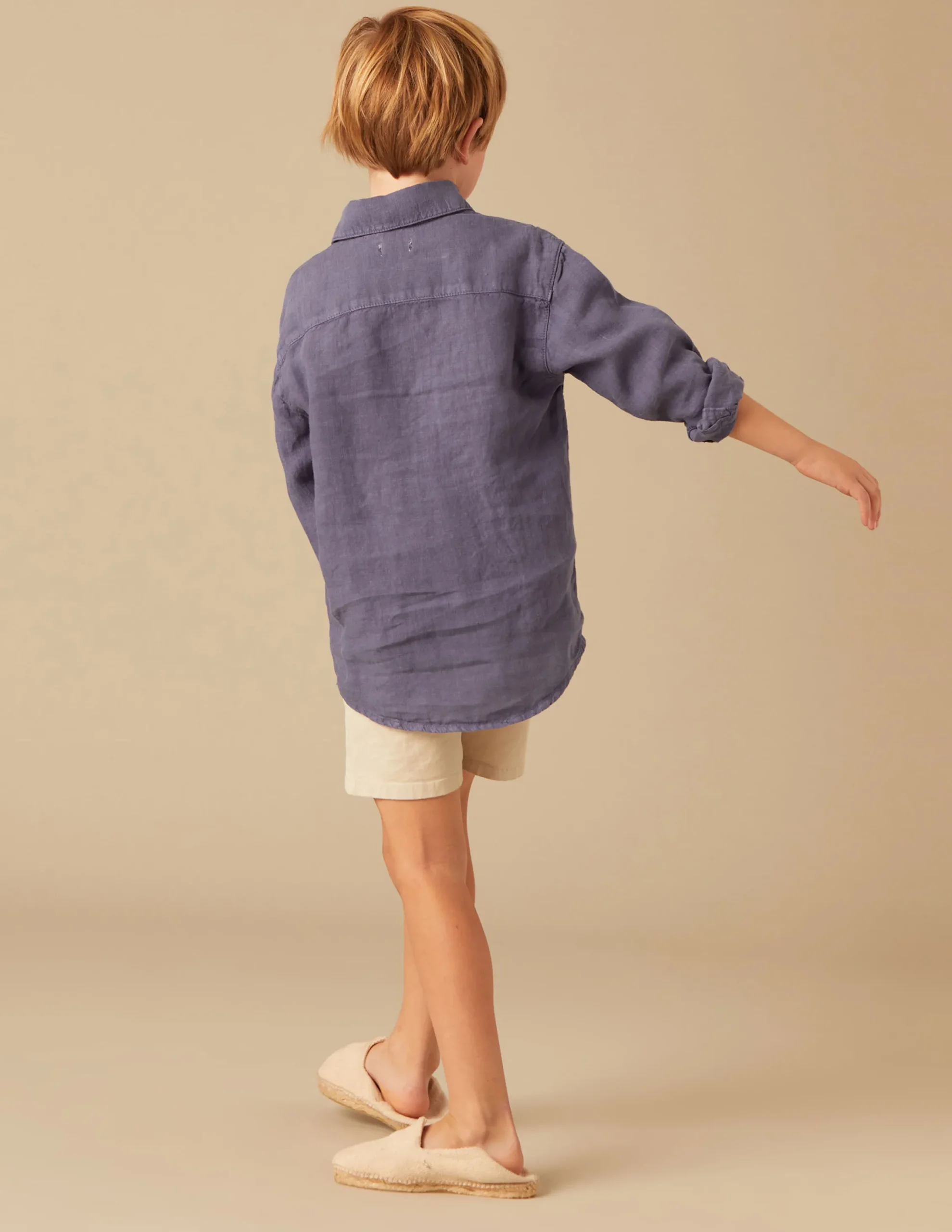 Nicoli Shirts<BLUE LINEN SHIRT Azules claros