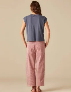 Nicoli T-shirts<BLUE POCKET SHIRT Blancos