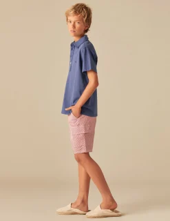 Nicoli Polos<BLUE POLO SHIRT Fresa