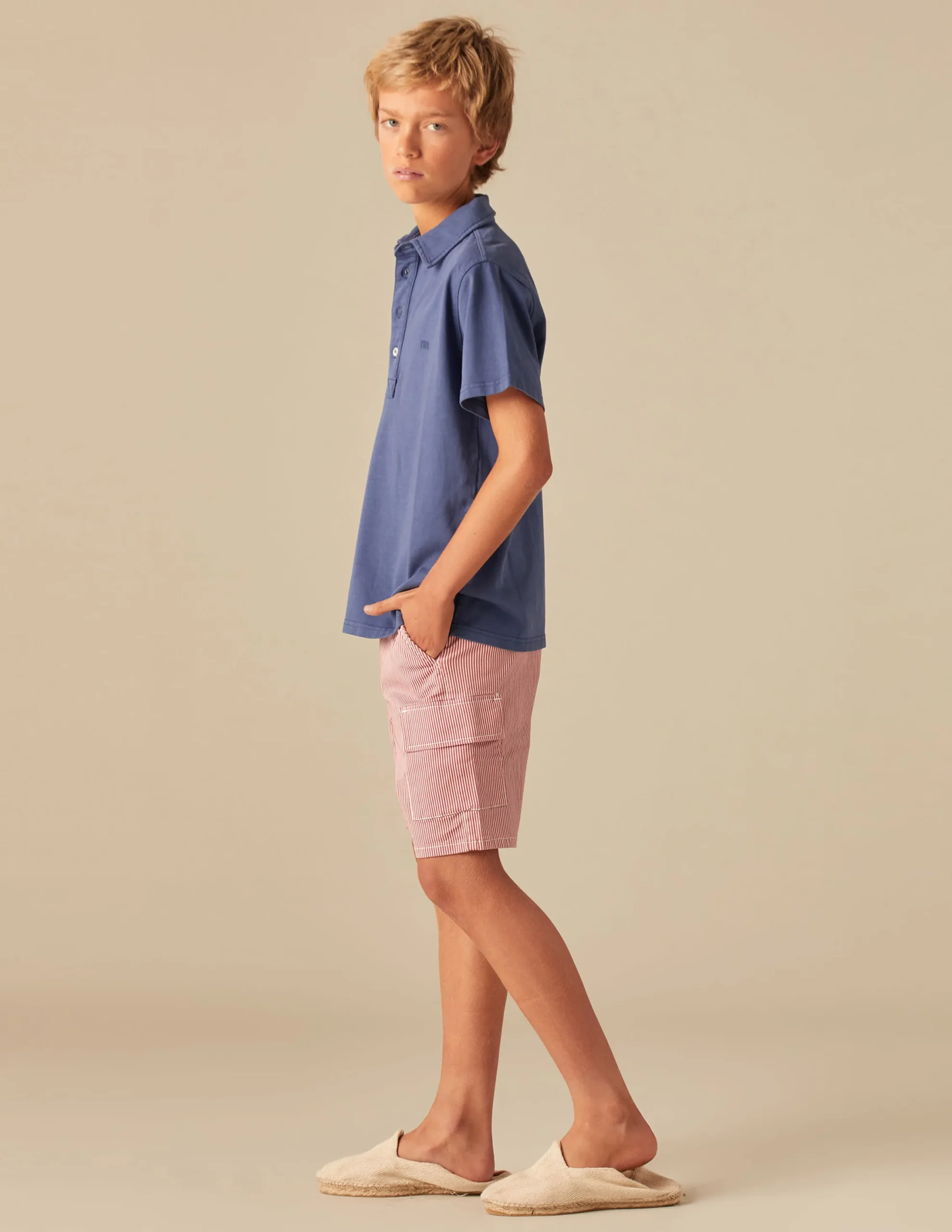Nicoli Polos<BLUE POLO SHIRT Fresa
