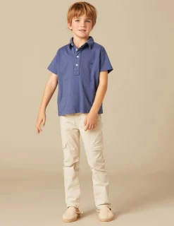 Nicoli Polos<BLUE POLO SHIRT Fresa