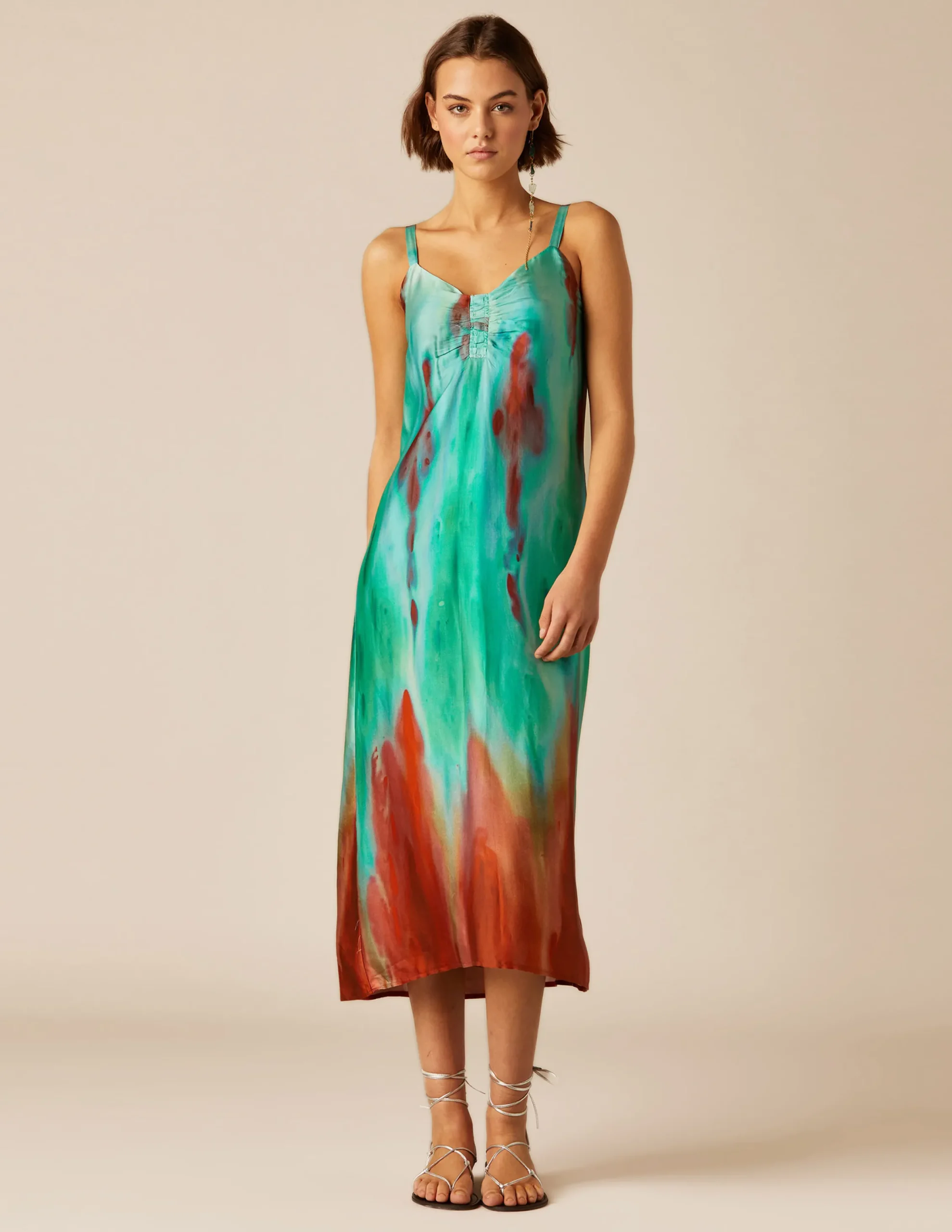 Nicoli Dresses<BLUE PRINT DRESS Mora