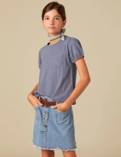 Nicoli T-shirts<BLUE SHORT-SLEEVED T-SHIRT Blancos