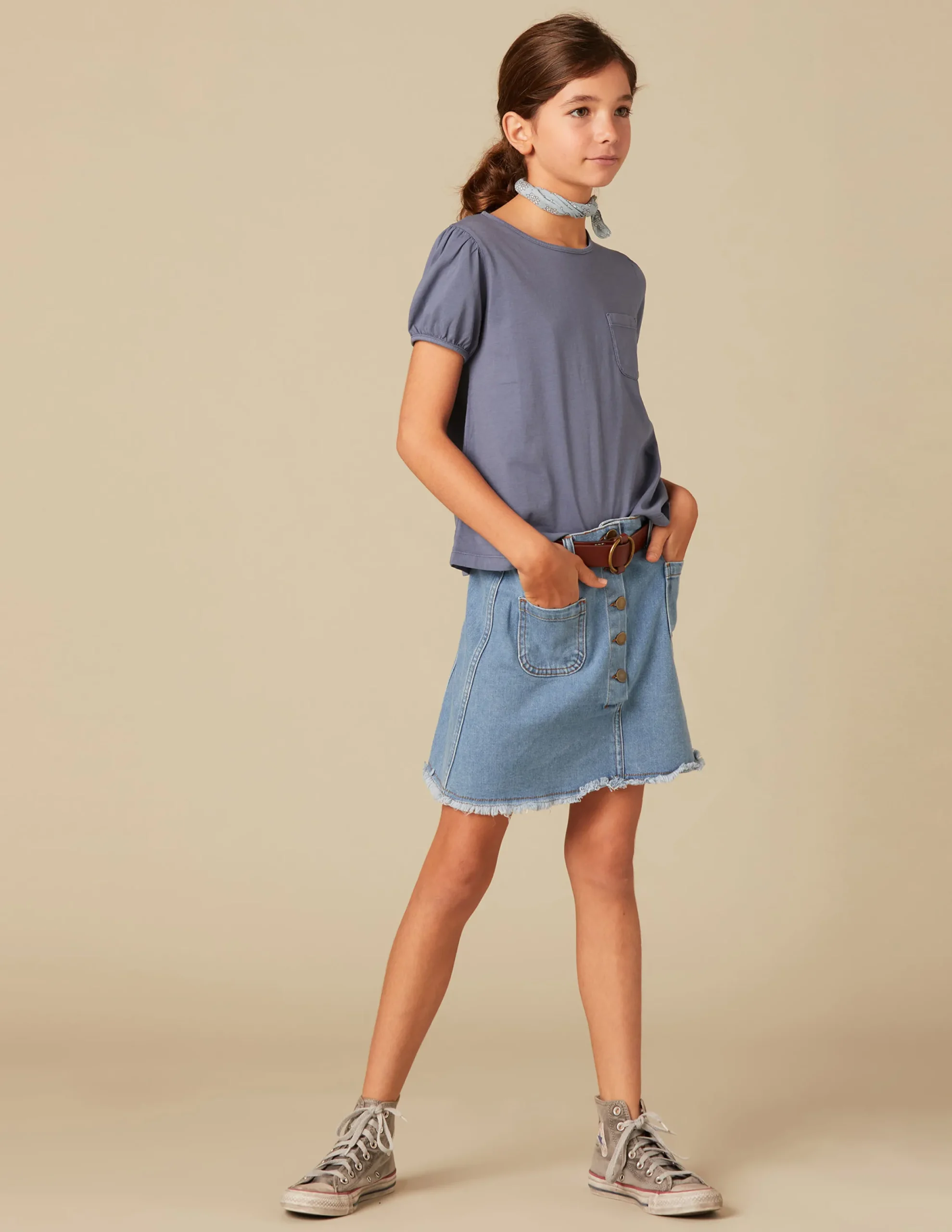 Nicoli T-shirts<BLUE SHORT-SLEEVED T-SHIRT Blancos