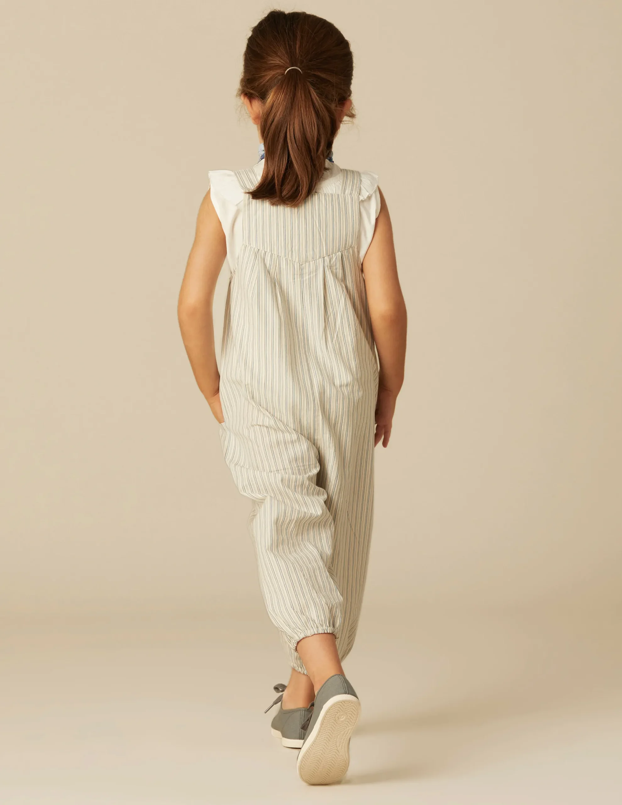 Nicoli Playsuits & Dungarees<BLUE STRIPED DUNGAREES Azules claros