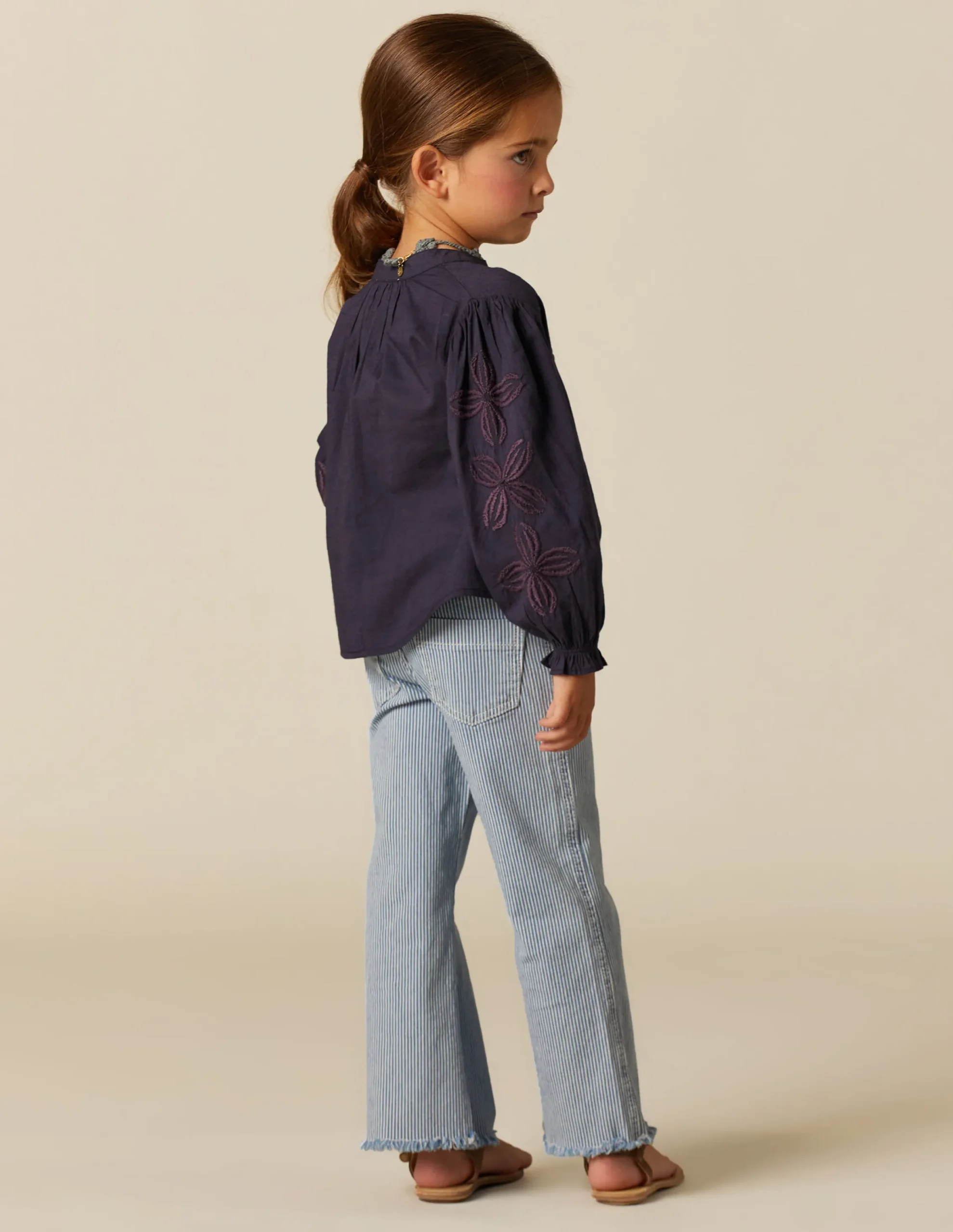 Nicoli Trousers|Denim<BLUE STRIPED JEANS Azules