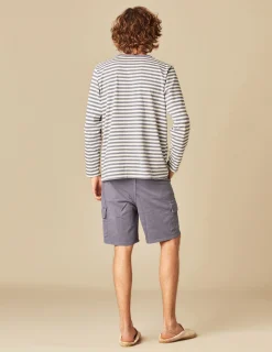 Nicoli T-Shirts<BLUE STRIPED LONG-SLEEVED T-SHIRT Azules