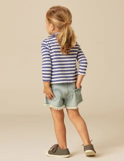 Nicoli T-shirts<BLUE STRIPED LONG-SLEEVED T-SHIRT Azules
