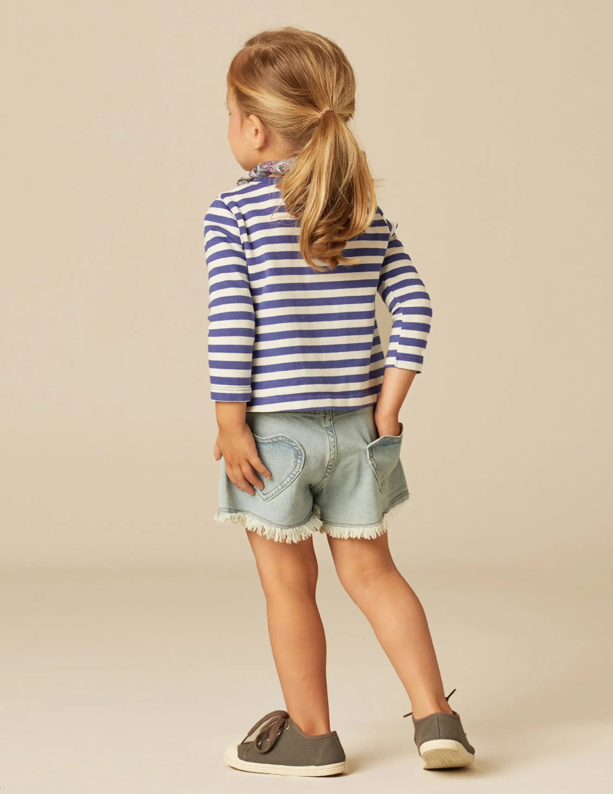 Nicoli T-shirts<BLUE STRIPED LONG-SLEEVED T-SHIRT Azules