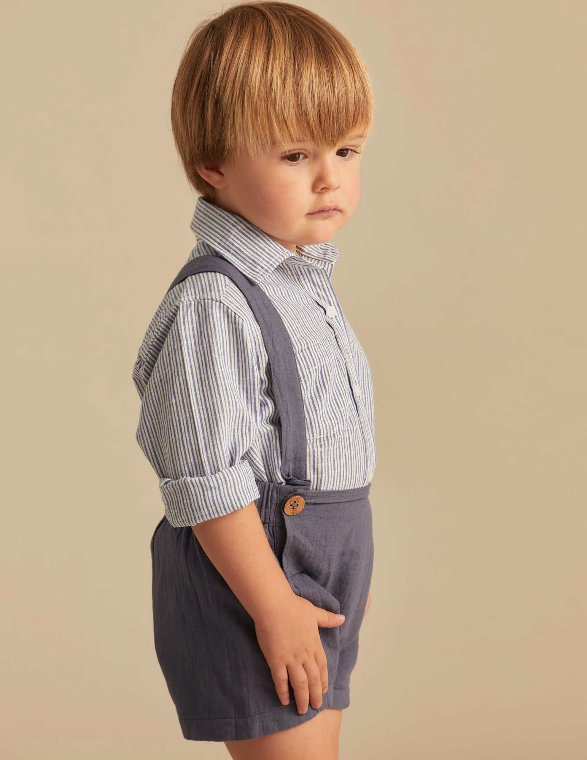 Nicoli Shirts<BLUE STRIPED SHIRT Azules claros