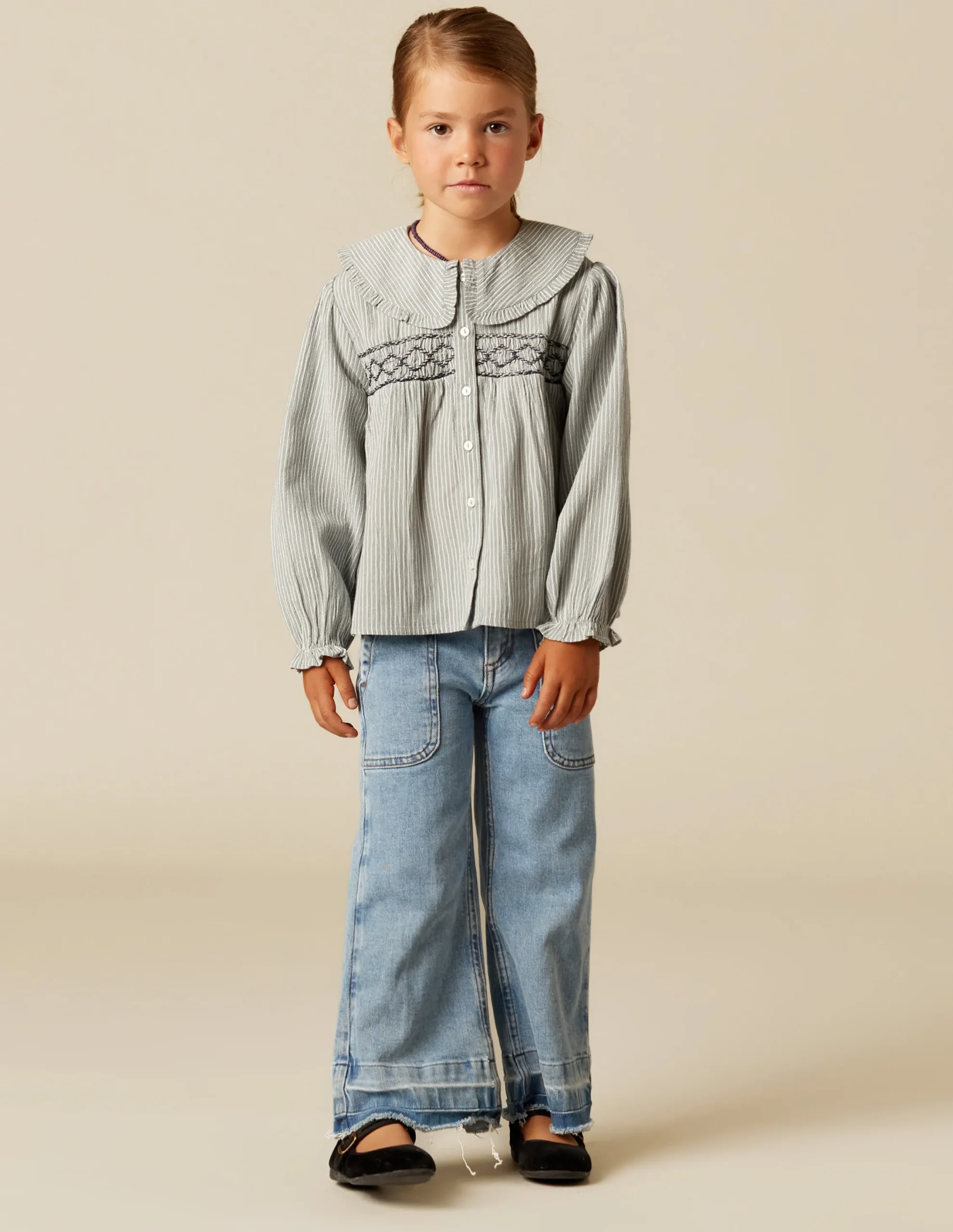 Nicoli Trousers|Denim<Blue Wide Leg Jeans Azules claros