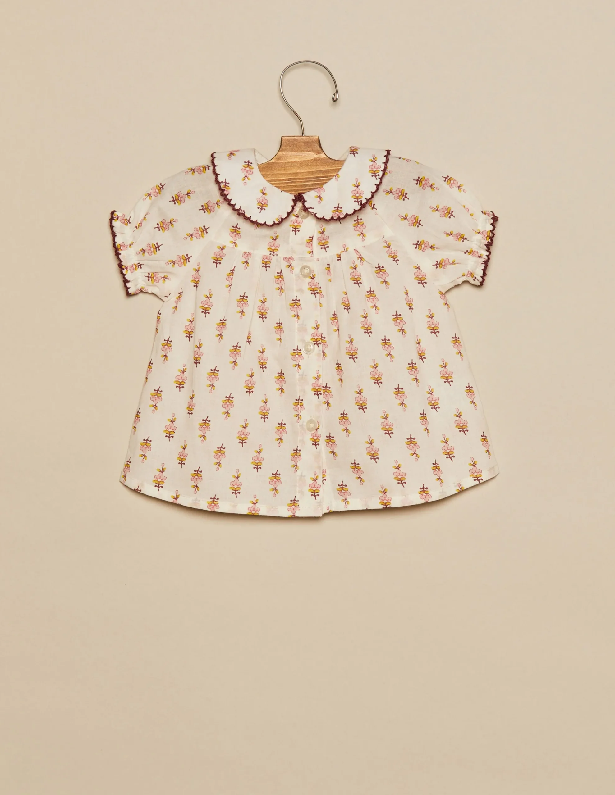 Nicoli Shirts<BROWN FLOWERS SHIRT Marrones