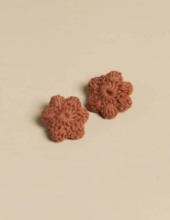 Nicoli Hair Accesories|Hair accessories<BROWN HAIR CLIPS Crudos