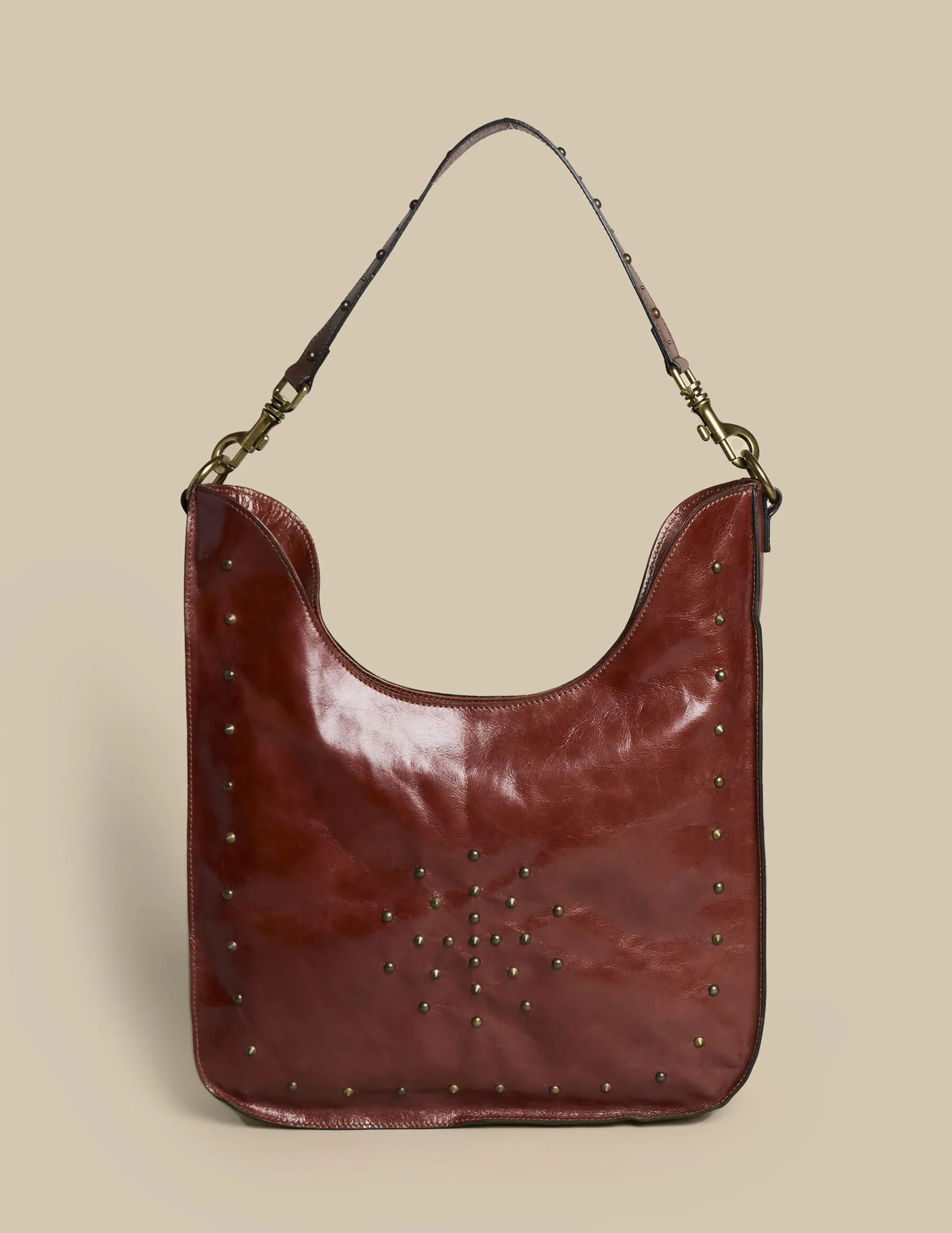 Nicoli Bags<BROWN ROCK SHOPPING BAG Marrones