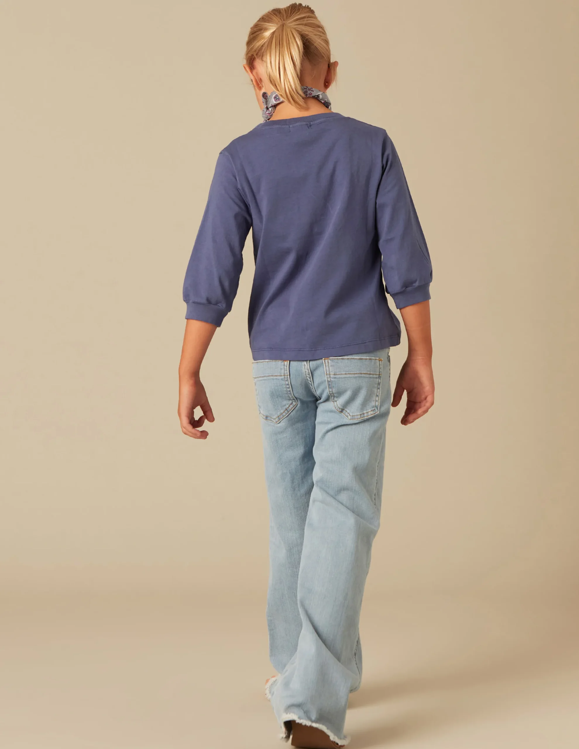 Nicoli T-shirts<DARK BLUE LONG-SLEEVED SHIRT Azules oscuros