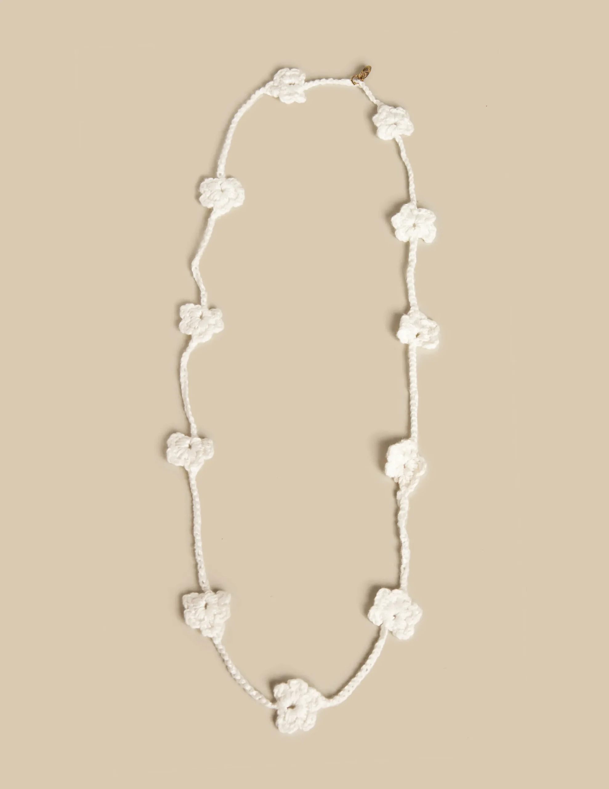 Nicoli Necklaces & Chokers|Necklaces<ECRU LONG FLOWER NECKLACE Crudos