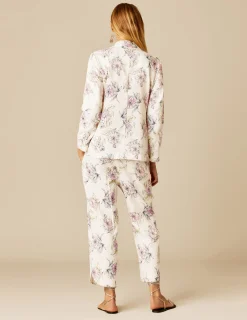 Nicoli Trousers<FLORAL TROUSERS Crudos
