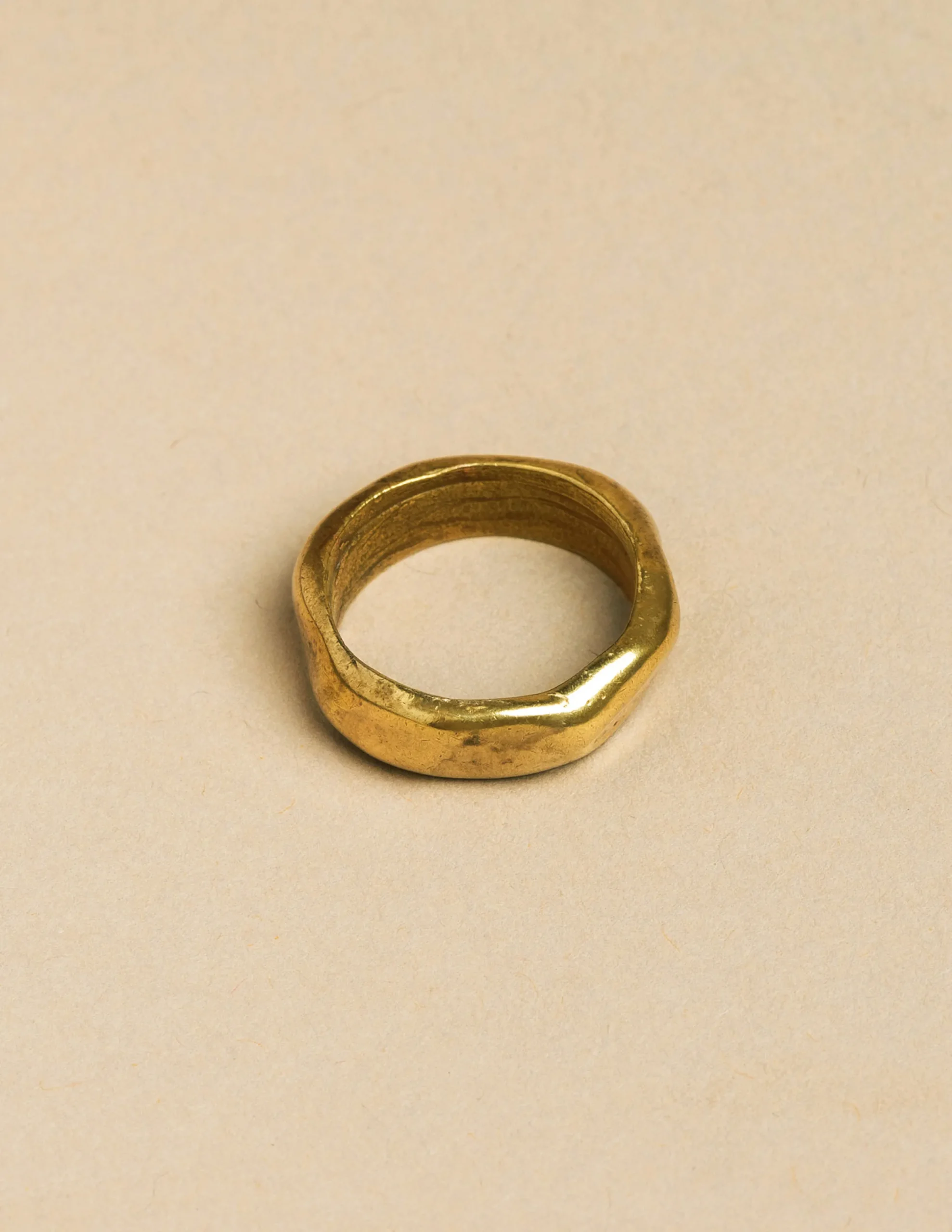 Nicoli Rings<GOLD IRREGULAR RING Dorados