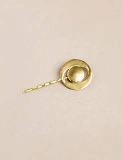 Nicoli Hair accessories<GOLDEN MOON HAIR CLIP Dorados