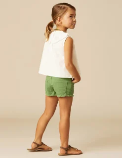 Nicoli Shorts|Denim<GREEN DENIM SHORTS Azules claros