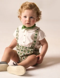 Nicoli Bloomers<GREEN FLORAL SHORTS Verdes