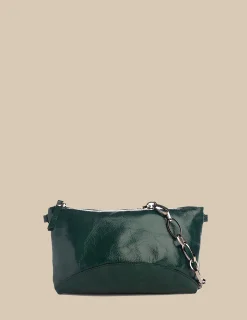 Nicoli Bags<Green Glossy Bag Verdes oscuros