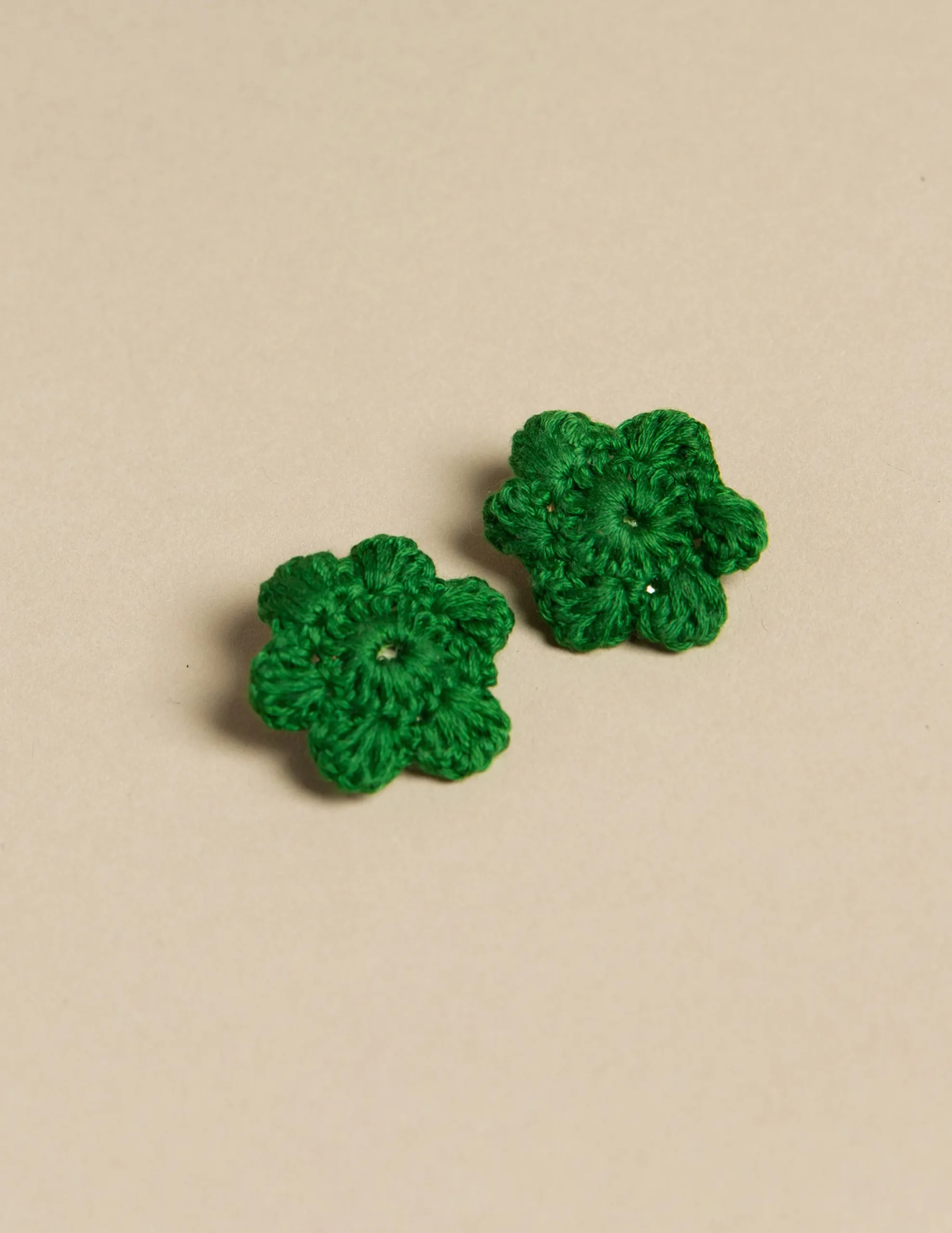 Nicoli Hair Accesories|Hair accessories<GREEN HAIR CLIPS Crudos