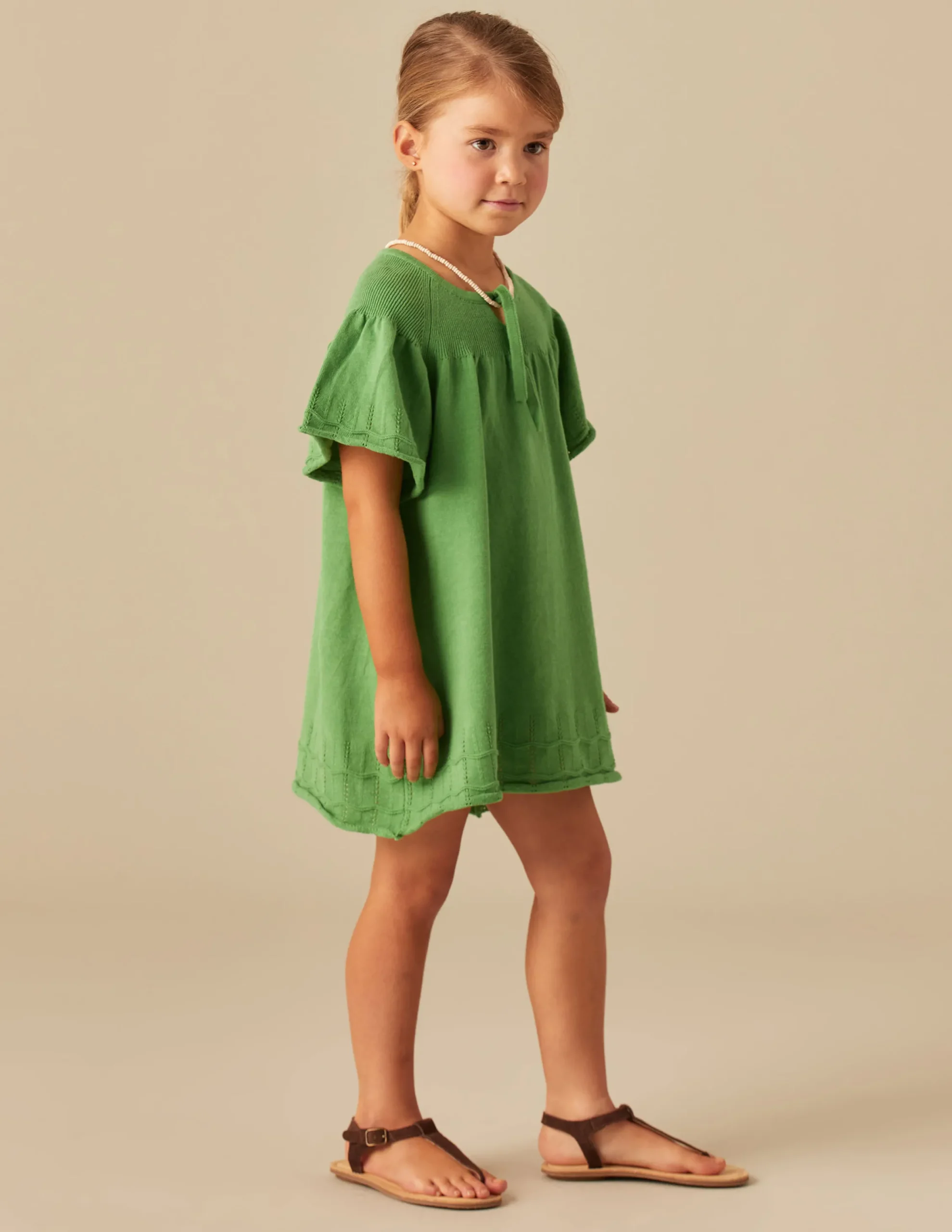 Nicoli Dresses|Knitwear<GREEN KNIT DRESS Verdes