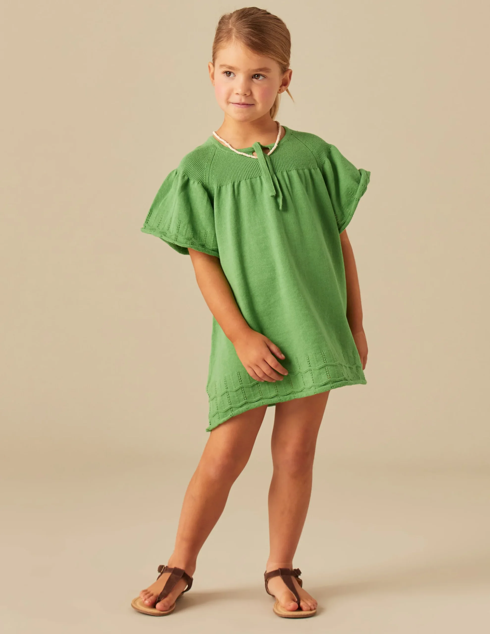 Nicoli Dresses|Knitwear<GREEN KNIT DRESS Verdes