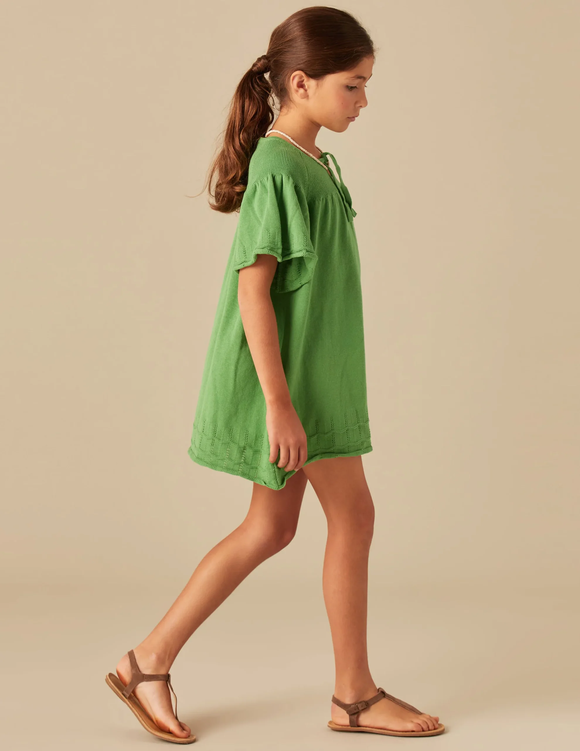 Nicoli Dresses|Knitwear<GREEN KNIT DRESS Verdes