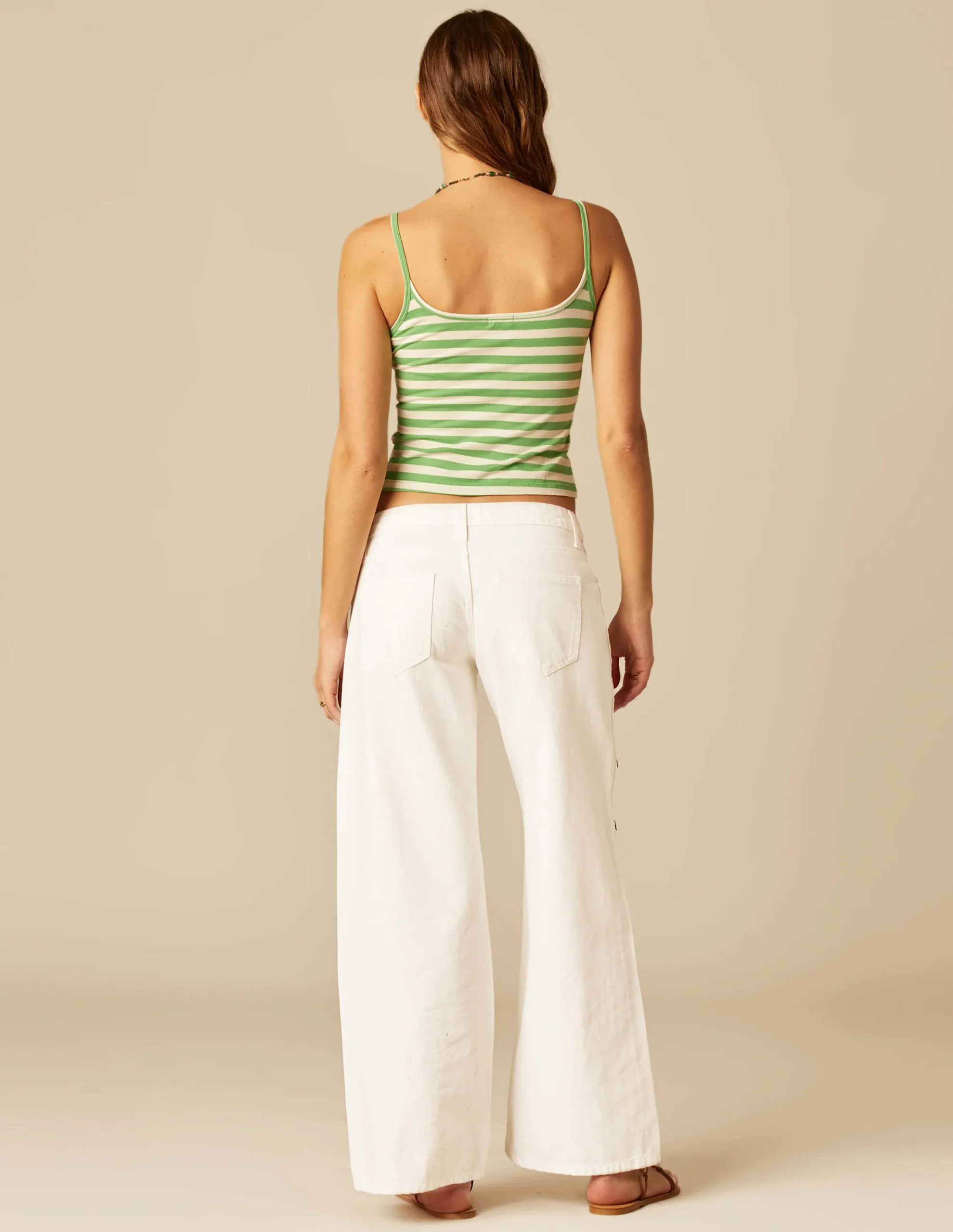 Nicoli T-shirts<GREEN STRIPED TOP Azules