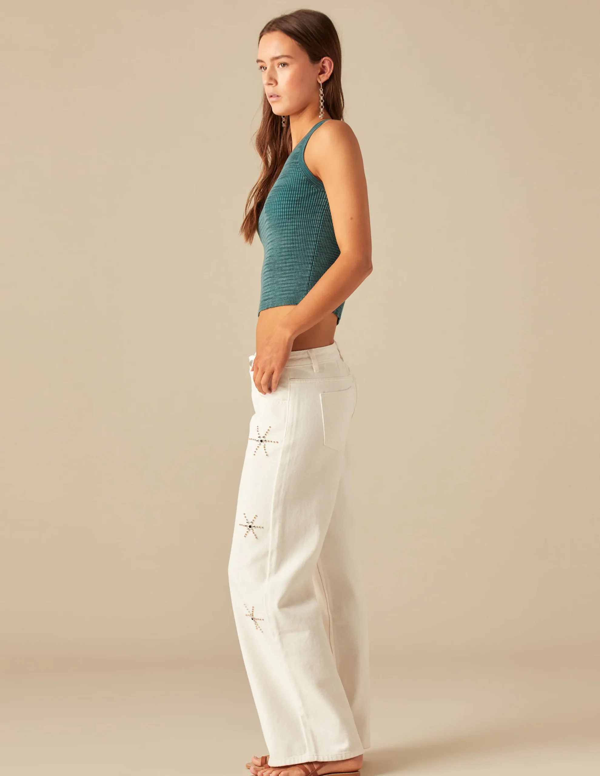 Nicoli Tops<GREEN TOP Verdes claros
