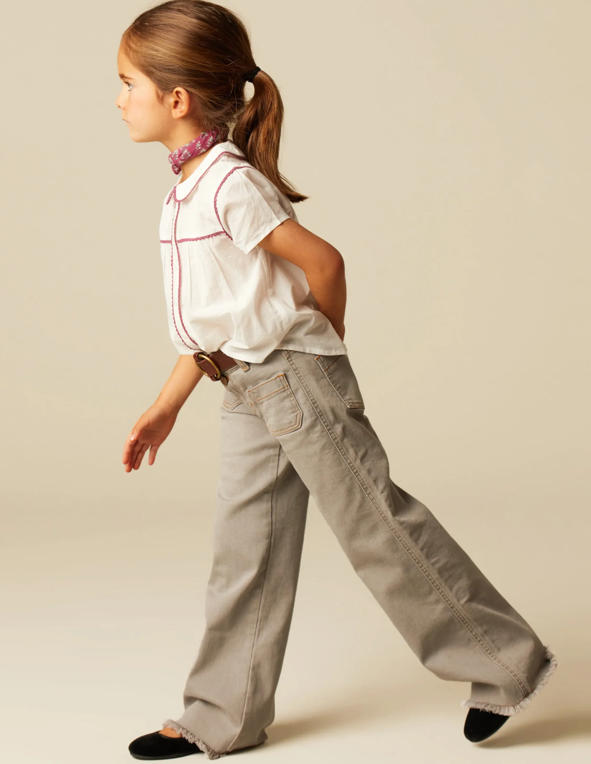 Nicoli Trousers|Denim<GREY POCKETS JEANS Azul vaquero