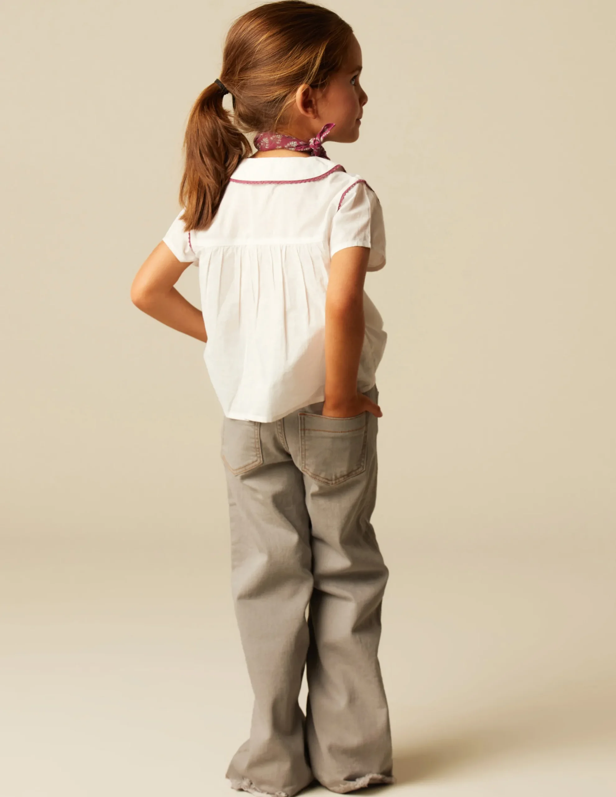 Nicoli Trousers|Denim<GREY POCKETS JEANS Azul vaquero