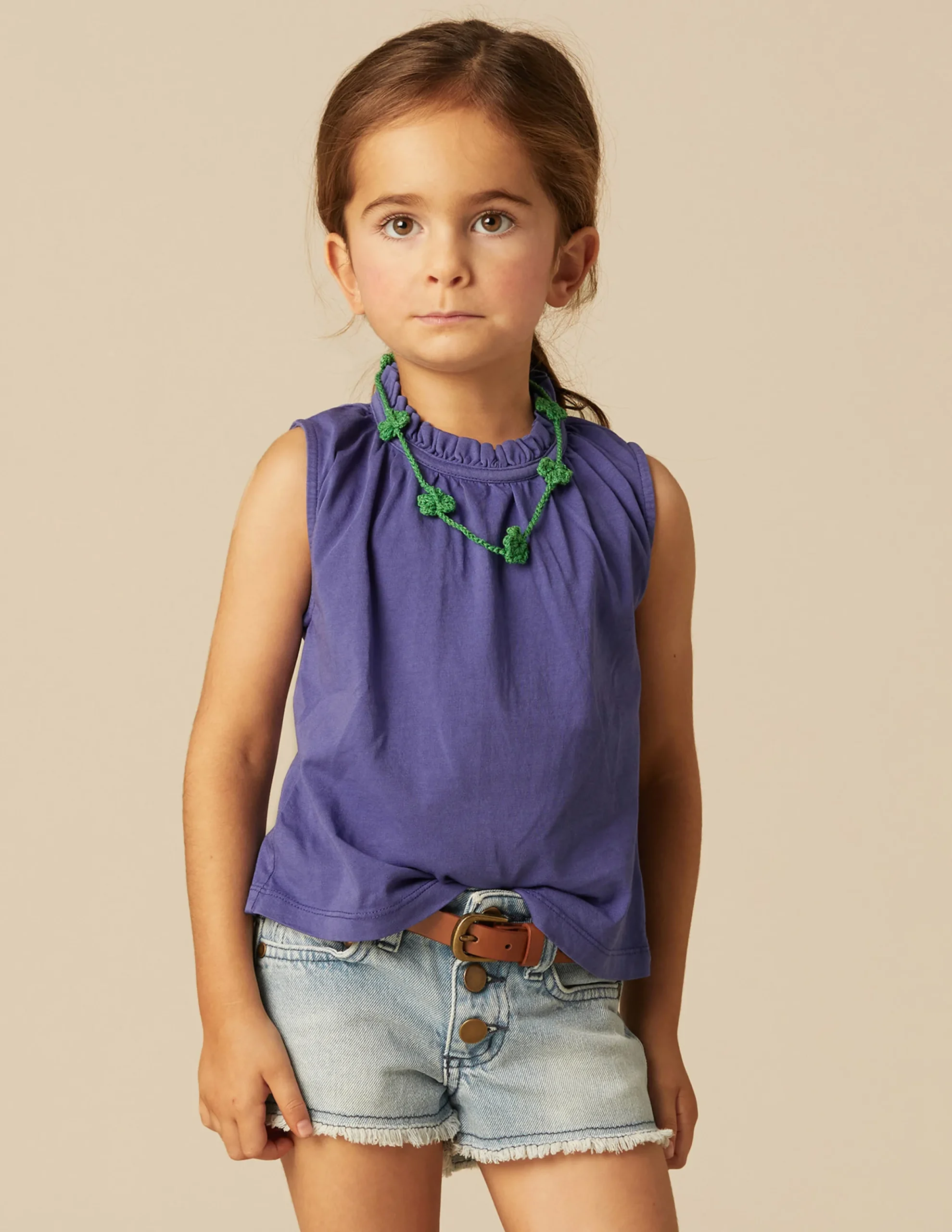 Nicoli T-shirts<INDIGO RUFFLE NECK T-SHIRT Blancos