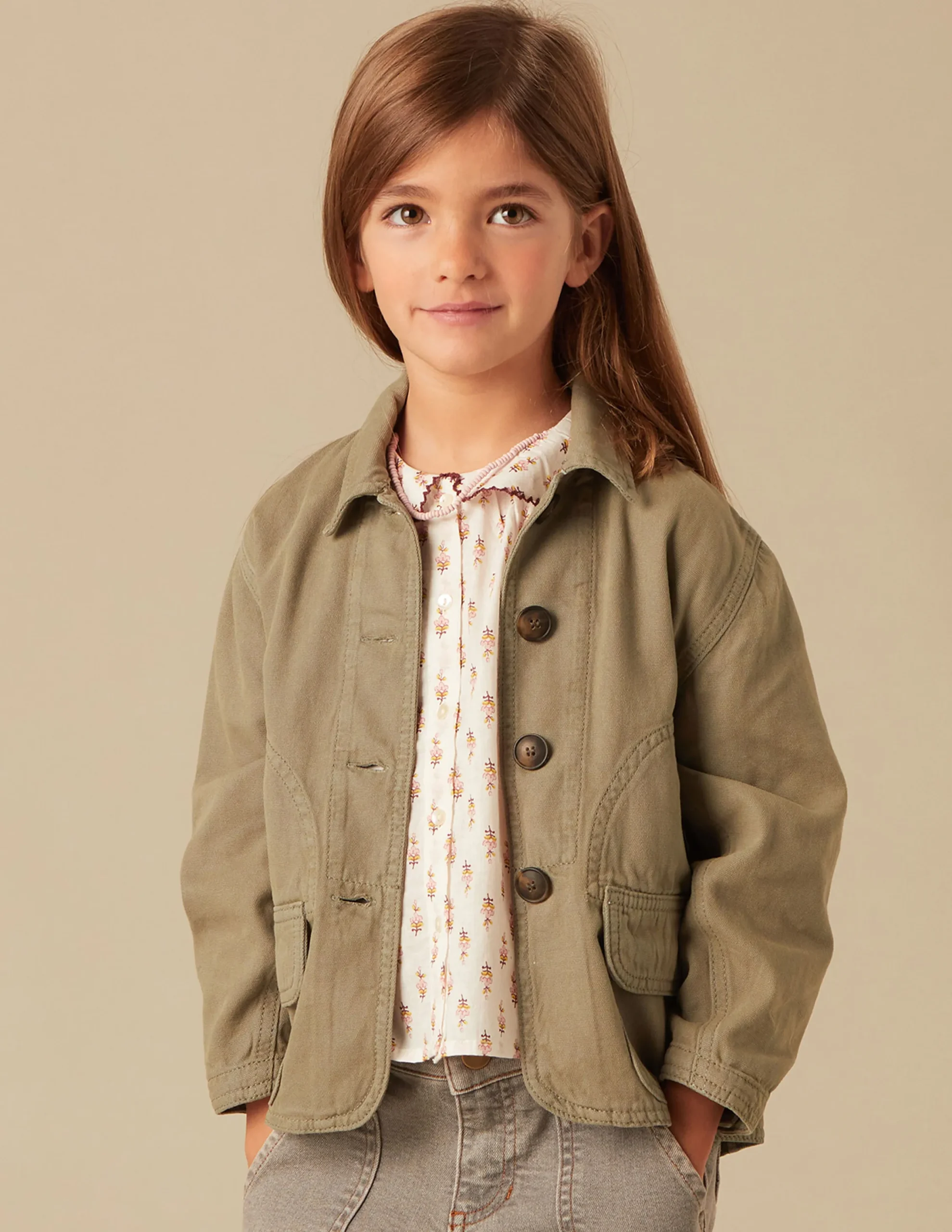 Nicoli Outerwear<KHAKI JACKET Verde caza